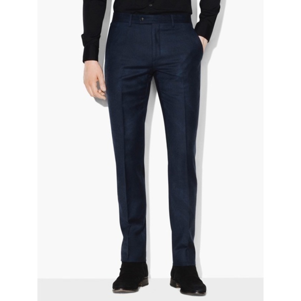 John Varvatos Austin Italian Virgin Wool Midnight Dress Pants Size 44 NWT
